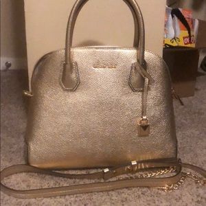 Michael Kors Gold crossbody purse